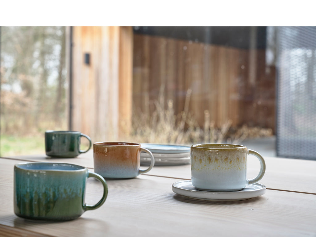 Villa Collection Allure Espressokop Dia 6,5 x 5,1 cm 0,08 liter 2 stuks Groen/Blauw