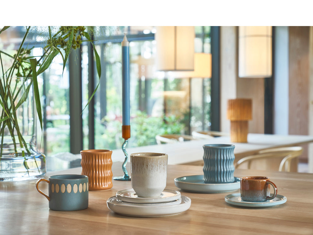 Villa Collection Allure Espressokop Dia 6,5 x 5,1 cm 0,08 liter 2 st. Blauw/Amber - Accessoire Loods
