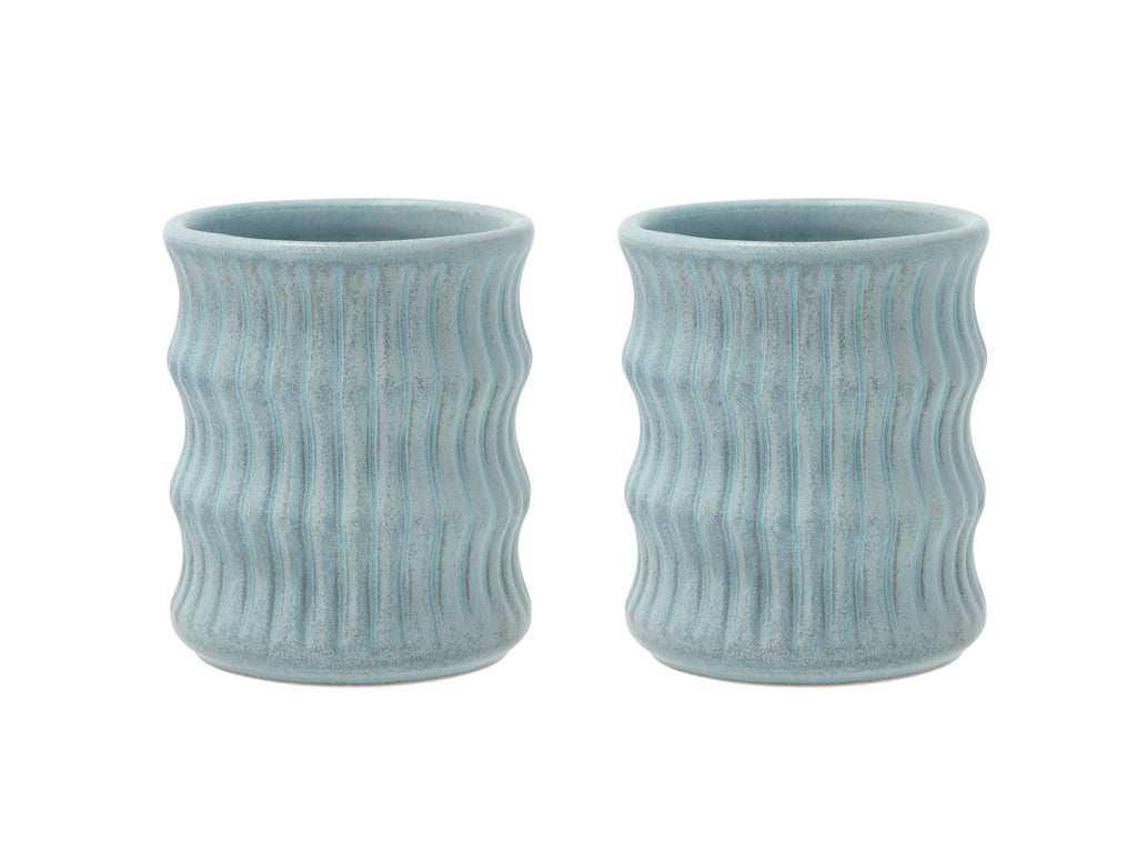 Villa Collection Styles Mok Dia 8 x 9,5 cm 0,3 liter 2 st. Blauw