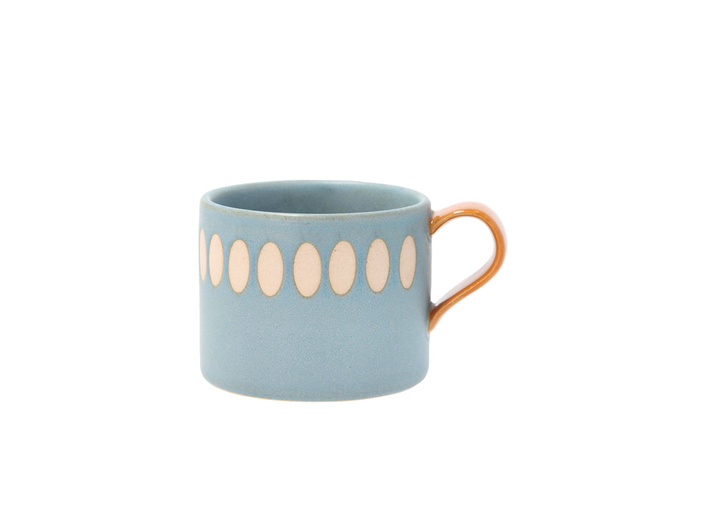 Villa Collection Styles Mok met handvat Dia 11,5 x 6,5 cm 0,2 liter 2 st. Blauw/Amber