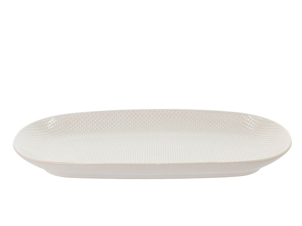 Villa Collection Elstra Serveerschotel 35,5 x 18,8 Offwhite - Accessoire Loods