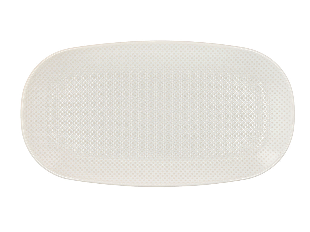 Villa Collection Elstra Serveerschotel 35,5 x 18,8 Offwhite - Accessoire Loods