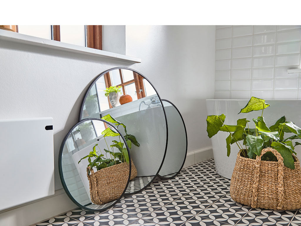 Villa Collection Denmark 341182 Spiegel Rond Zwart - Wandspiegel 60 cm