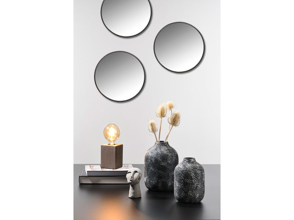 Villa Collection Denmark 341182 Spiegel Rond Zwart - Wandspiegel 60 cm
