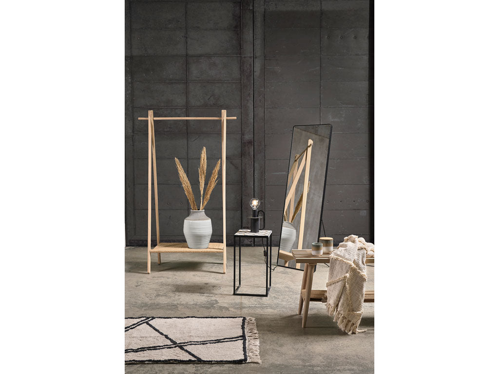 Villa Collection Denmark Verdal Staande spiegel met zwarte lijst 140cm - Accessoire Loods