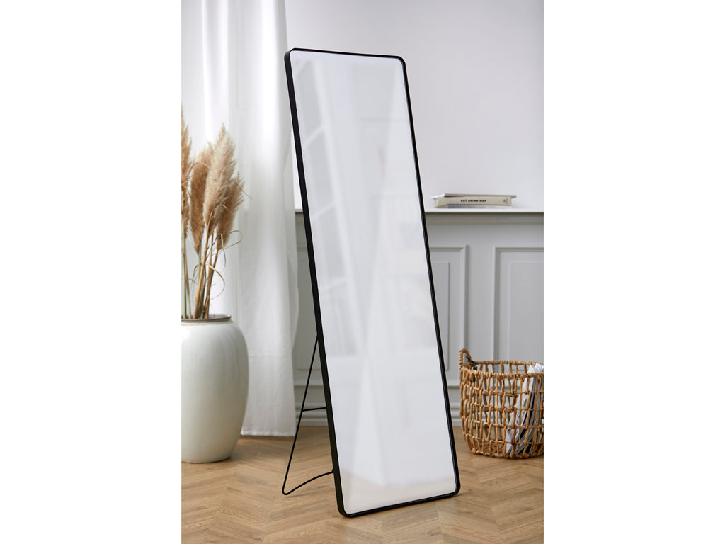 Villa Collection Denmark Verdal Staande spiegel met zwarte lijst 140cm - Accessoire Loods