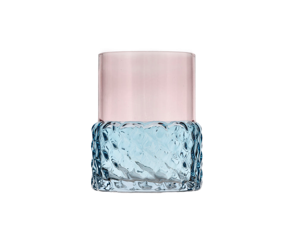Villa Collection Glow Theelichthouder Dia 7,7 x 10 cm Blauw/Roze - Accessoire Loods