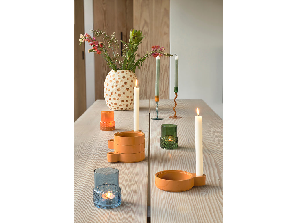 Villa Collection Glow Theelichthouder Dia 7,7 x 10 cm Groen