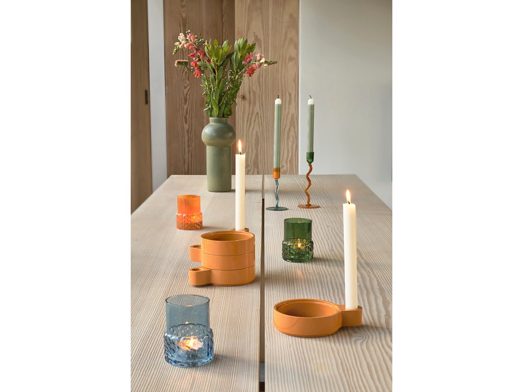 Villa Collection Glow Theelichthouder Dia 7,7 x 10 cm Groen