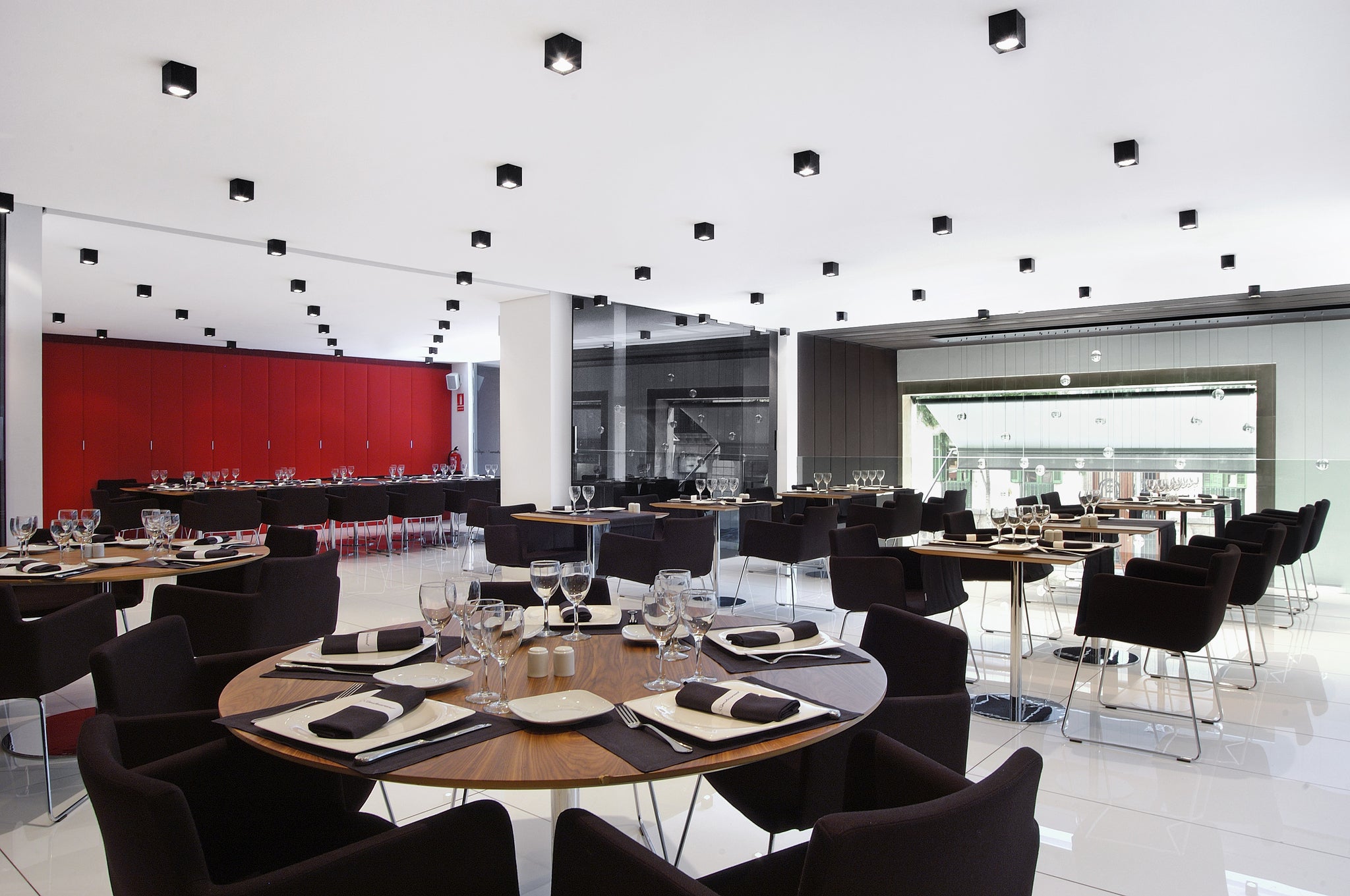 Dau 80 ceiling lamp GU10 Brushed black aluminum