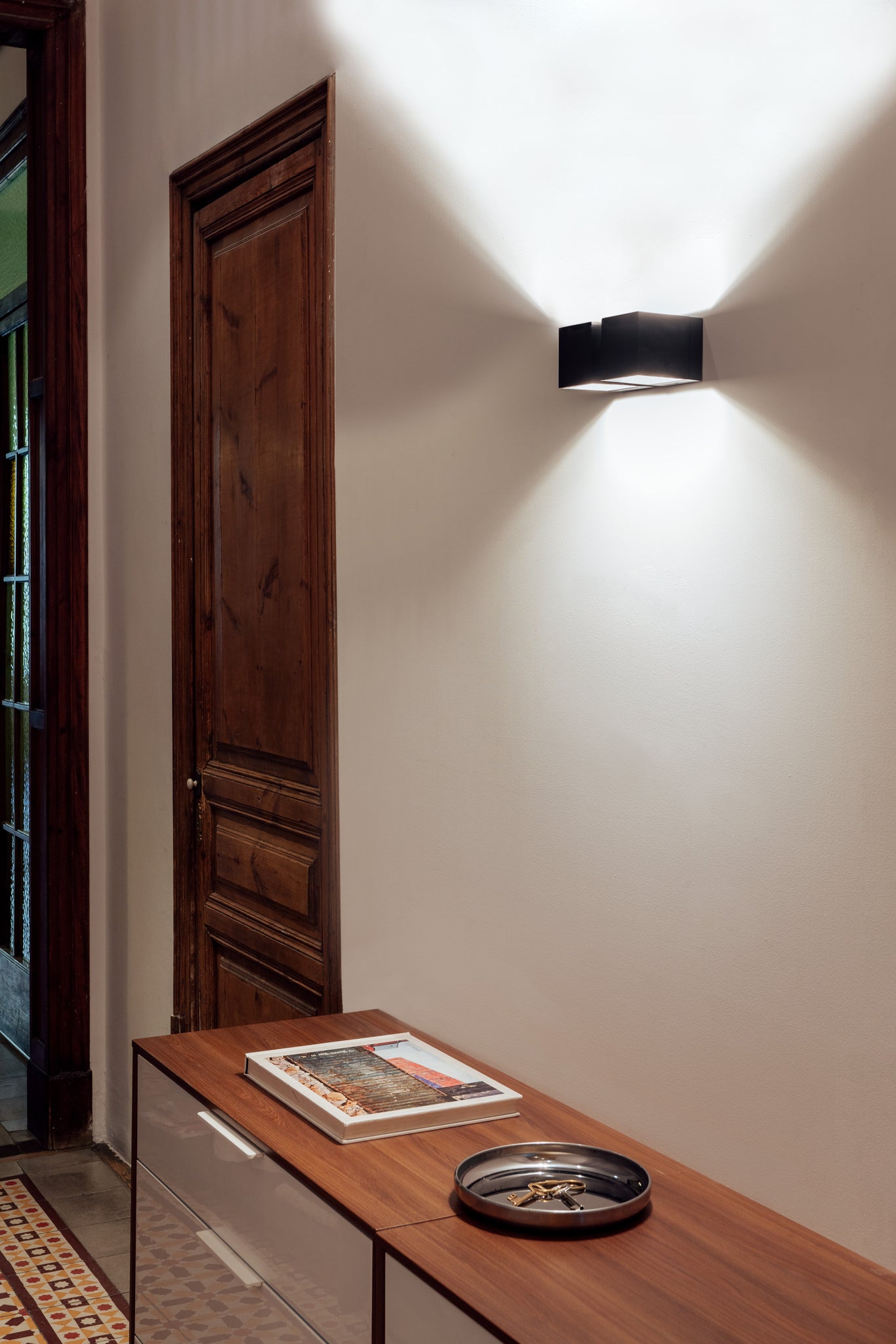 Dau 80 Wall lamp 4 x Led DOB Brushed Blackaluminum