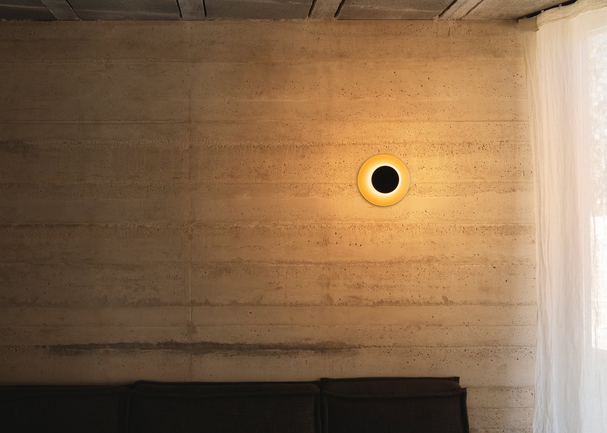 Horizon Wall light Led PCB 12 W brushed brass