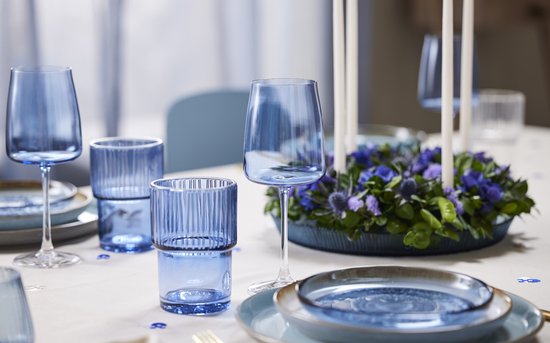 Lyngby Glas Krystal Zero Rode wijnglas 54 cl 4 st. Blauw - Accessoire Loods