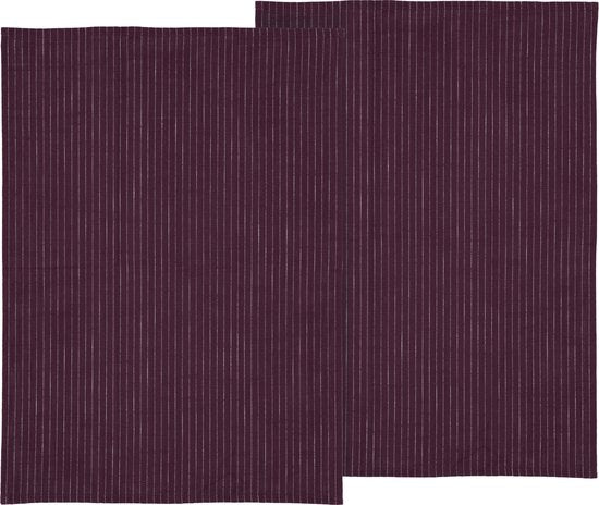 Södahl - 2 stuks Theedoeken Line serie, 50×70 cm - 100% katoen - Accessoire Loods