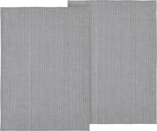 Södahl - 2 stuks Theedoeken Line serie, 50×70 cm - 100% katoen - Accessoire Loods