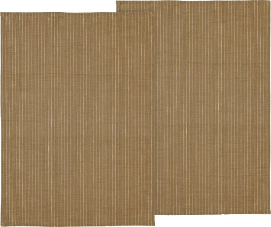 Södahl - 2 stuks Theedoeken Line serie, 50×70 cm - 100% katoen - Accessoire Loods