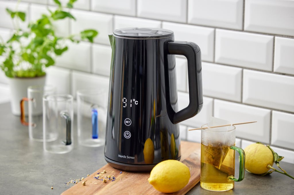 Nordic Sense digitale waterkoker, 1,5L, zwart - Accessoire Loods