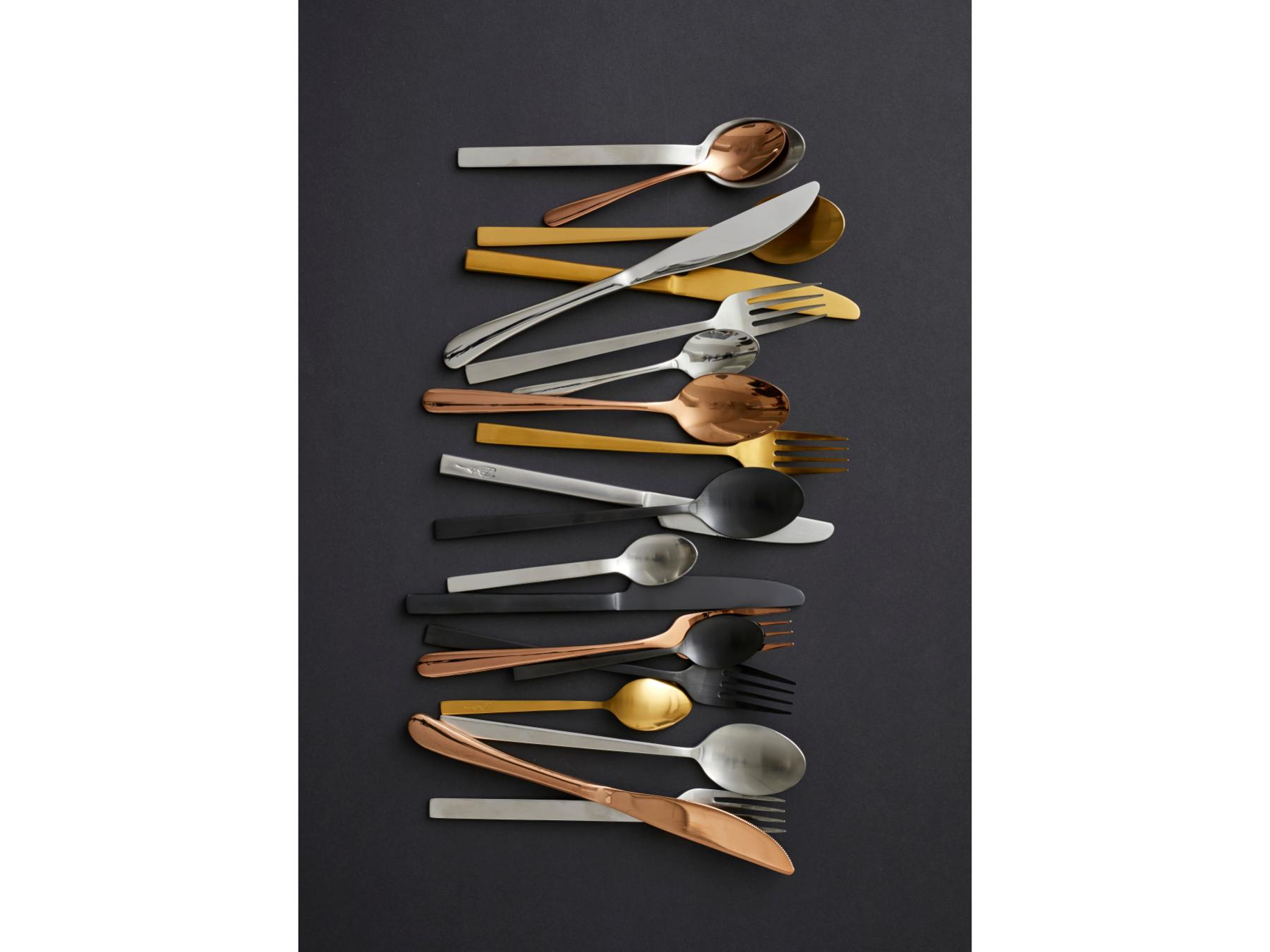 Bitz Bestekset messing met gematteerde afwerking (16 - delig) - BITZ - Accessoire Loods