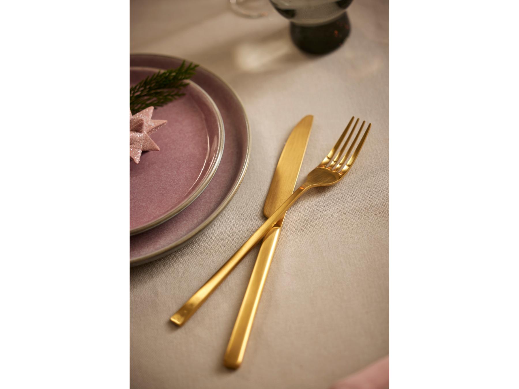 Bitz Bestekset messing met gematteerde afwerking (16 - delig) - BITZ - Accessoire Loods