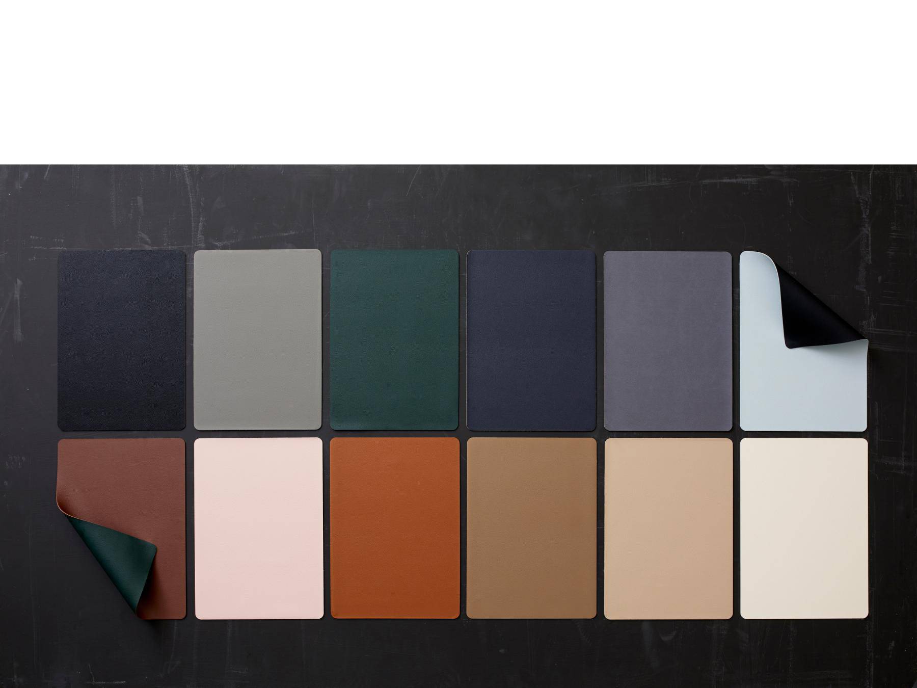 Bitz Placemat Zwart/ Bruin (set van 4) - BITZ - Accessoire Loods