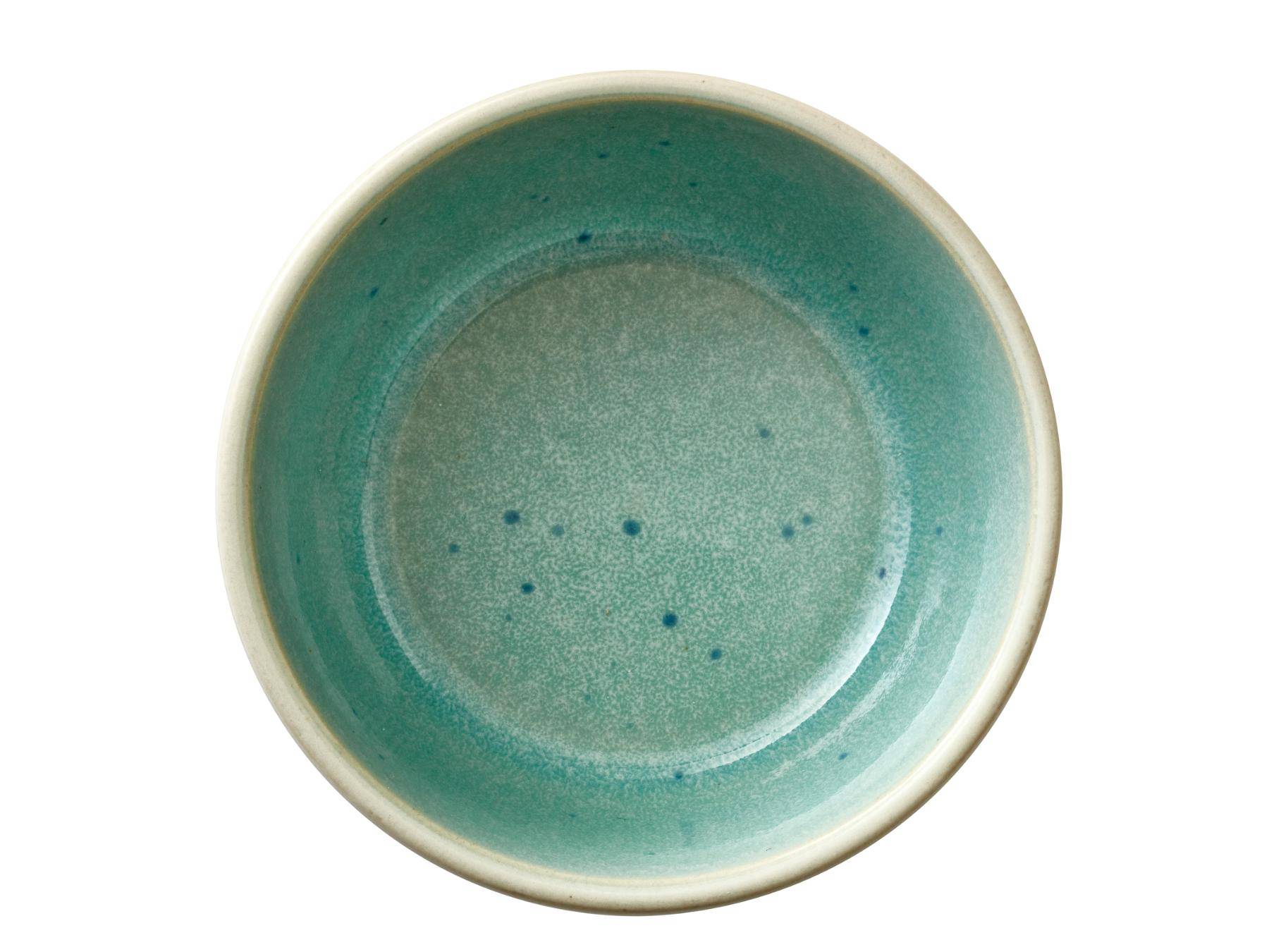 Bitz schaaltjes van zwart aardewerk, binnenwerk kleur mat creme - 10 cm - set van 4 stuks (in prachtige gift box) - BITZ - Accessoire Loods