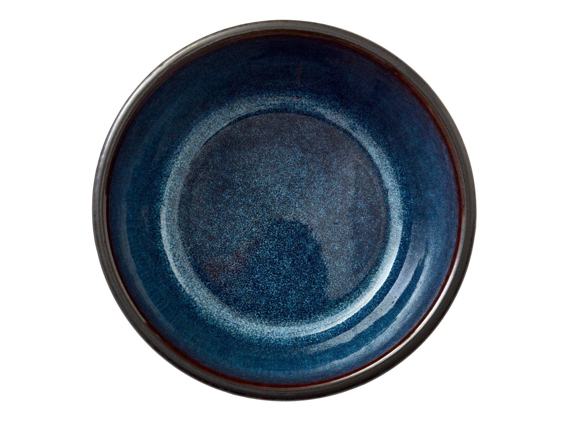 Bitz schaaltjes van zwart aardewerk, met diverse kleuren binnenwerk - 10 cm - set van 4 stuks (in prachtige gift box) - BITZ - Accessoire Loods