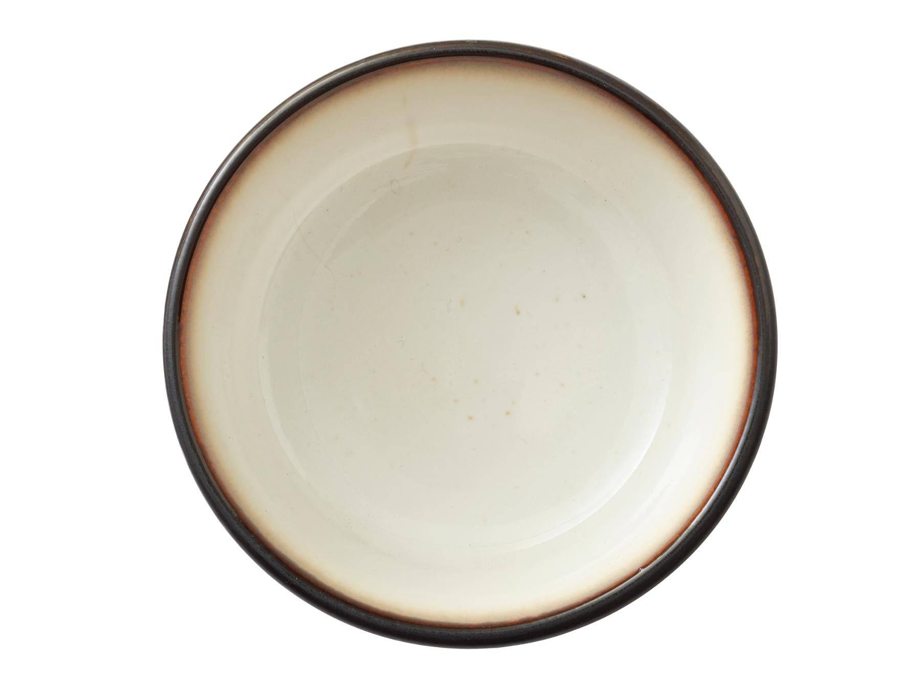 Bitz schaaltjes van zwart aardewerk, met diverse kleuren binnenwerk - 10 cm - set van 4 stuks (in prachtige gift box) - BITZ - Accessoire Loods