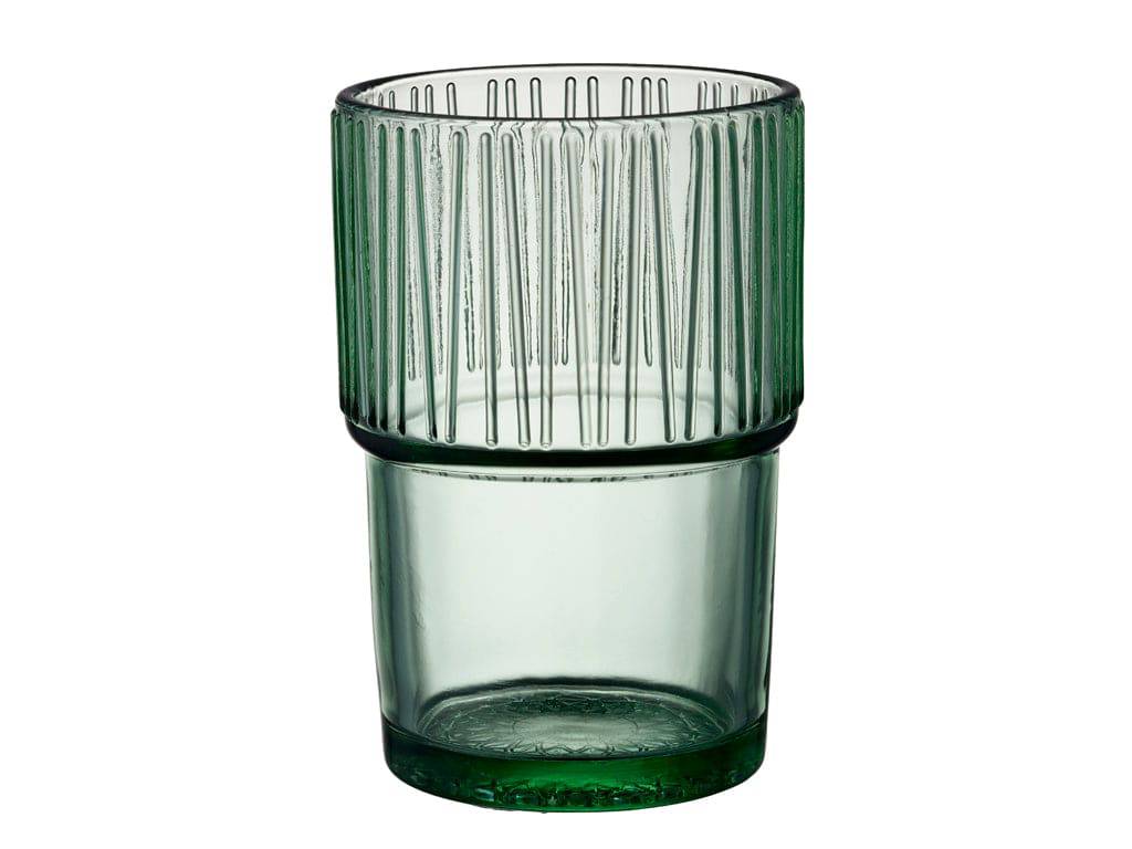 Bitz Waterglas Kusintha 280 ml - Groen - set van 4 stuks - BITZ - Accessoire Loods