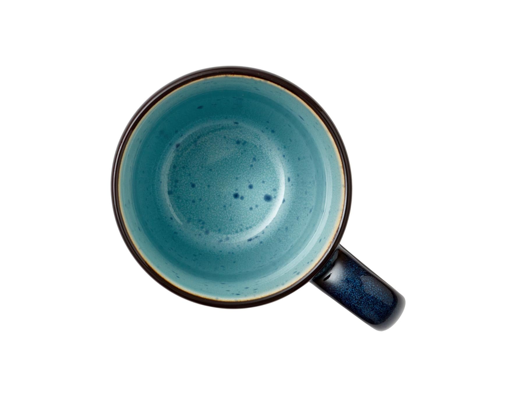 Koffiemok / theemok (300ml) - Verschillende kleuren binnen - en buitenkant (4 - delig) - BITZ - Accessoire Loods