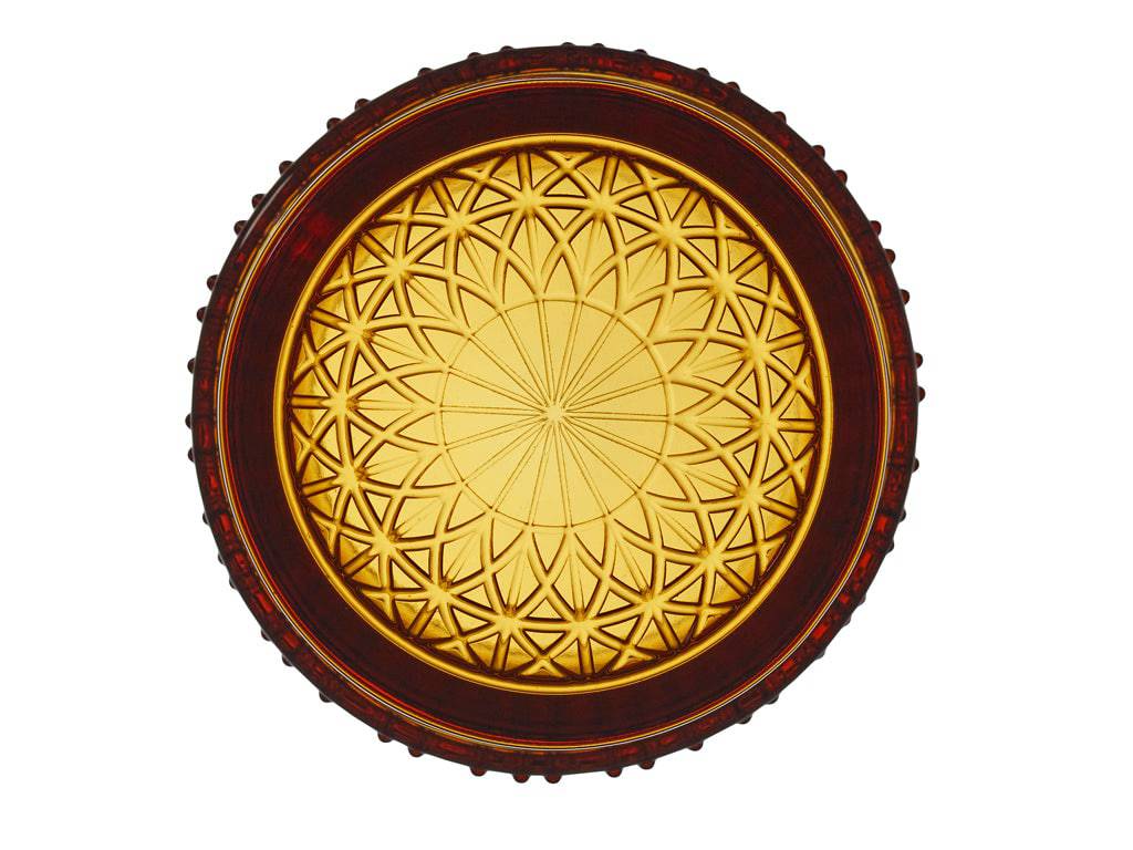 Bitz Waterglas Kusintha 280 ml - kleur Amber - set van 4 stuks - stapelbaar - Accessoire Loods