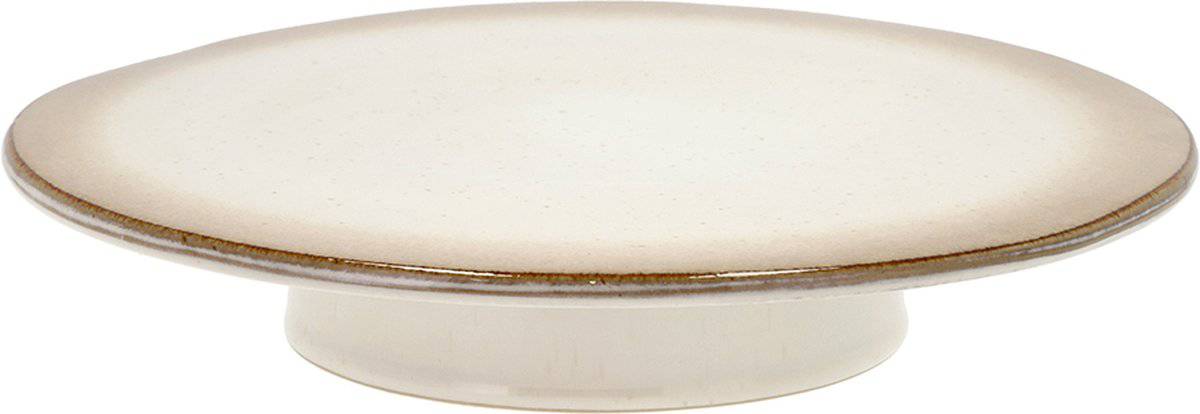 BITZ Taartplateau op voet Dia. 30 x 5,5 cm Crème