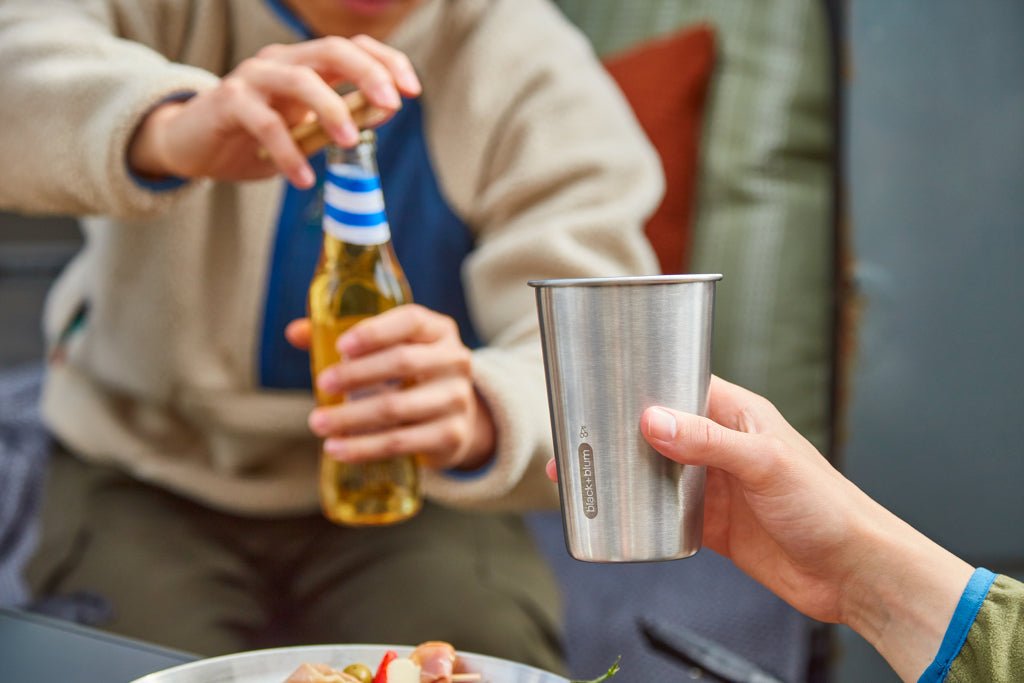 Black+Blum Stainless Steel Cup - RVS bekers set van 4 - Black+Blum - Accessoire Loods