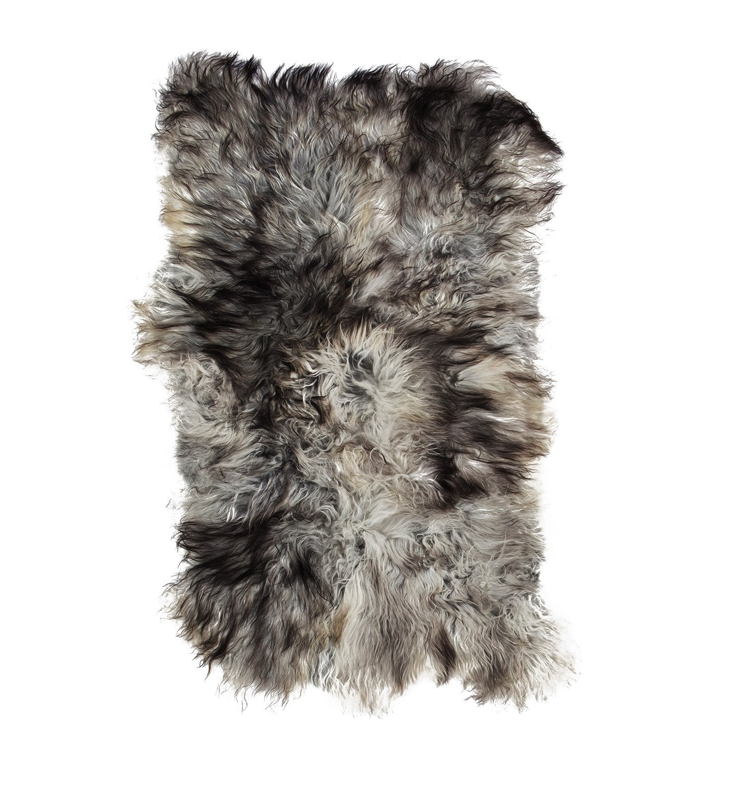 4x Schapenvacht IJslands | Natural grijs | 140 x 210cm - Dyreskinn - Accessoire Loods