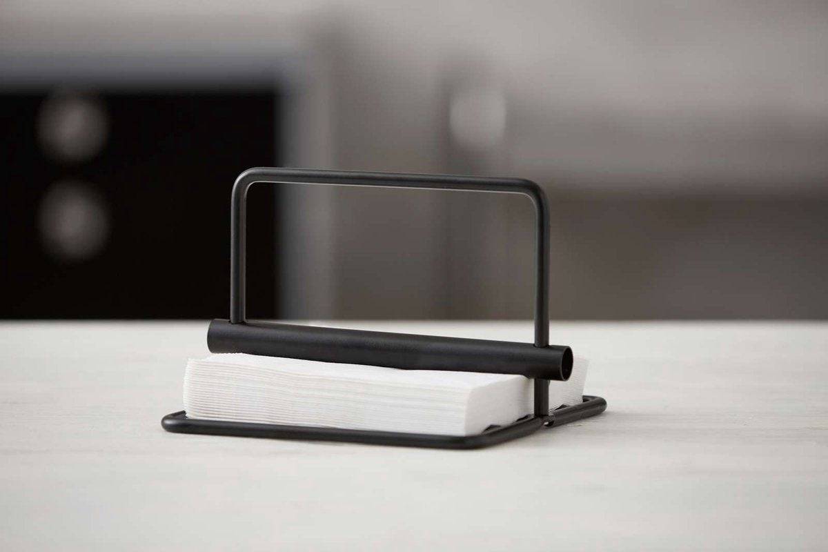 Funktion servethouder - zwart - metaal - Funktion - Accessoire Loods