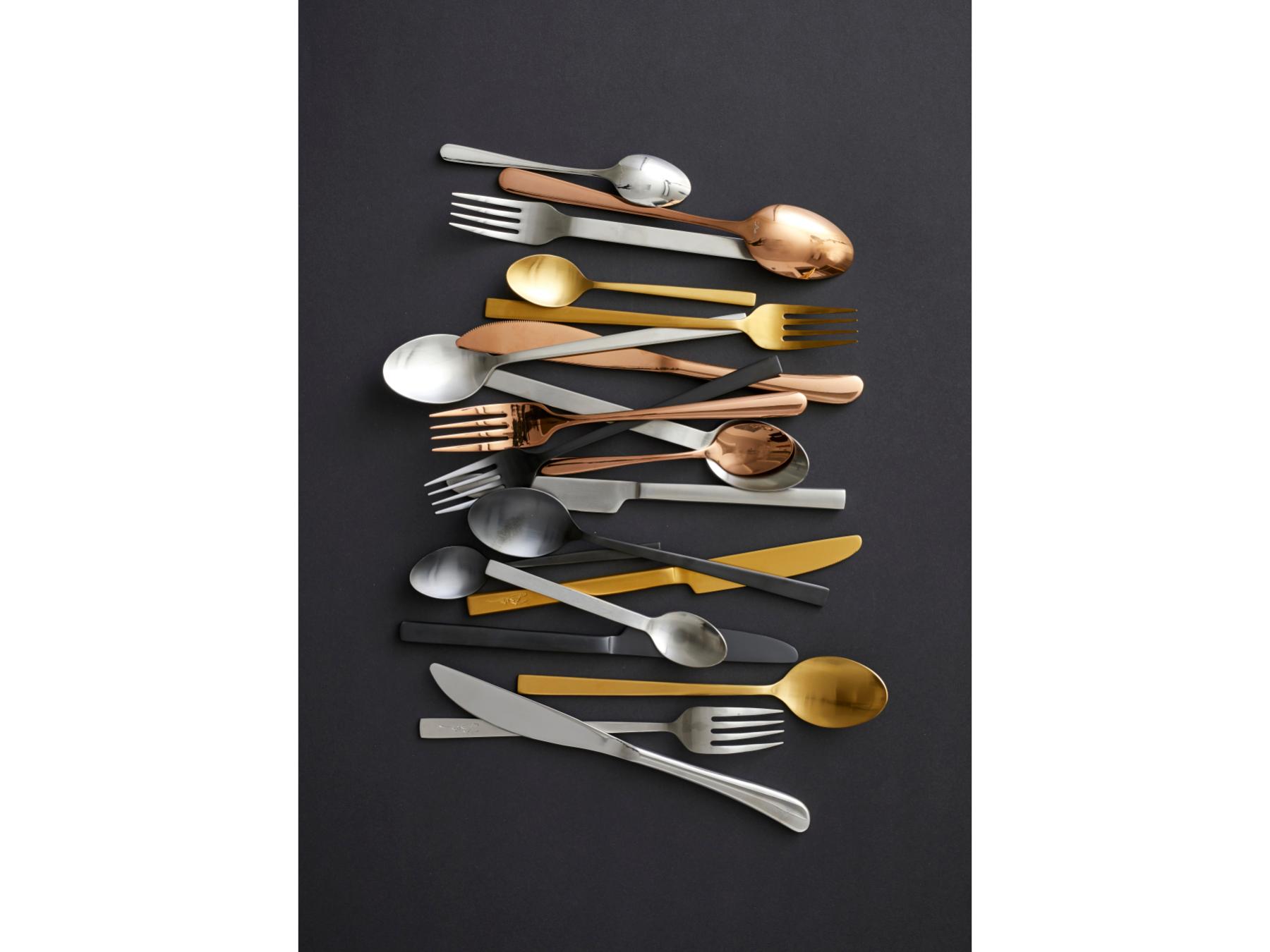 Bitz Bestekset messing met gematteerde afwerking (16-delig) - Accessoire Loods