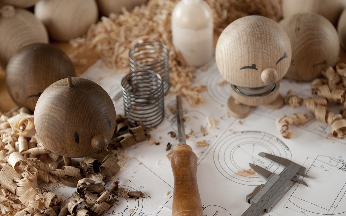 Hoptimist Bumble L Gerookt eikenhout - Hoptimist - Accessoire Loods