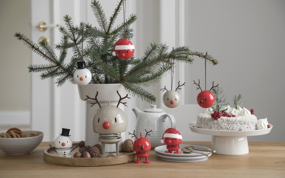 Hoptimist Kerstman Ornament 2 st. Rood - Hoptimist - Accessoire Loods