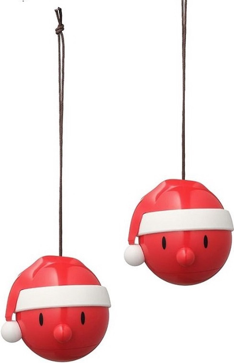 Hoptimist Kerstman Ornament 2 st. Rood - Hoptimist - Accessoire Loods