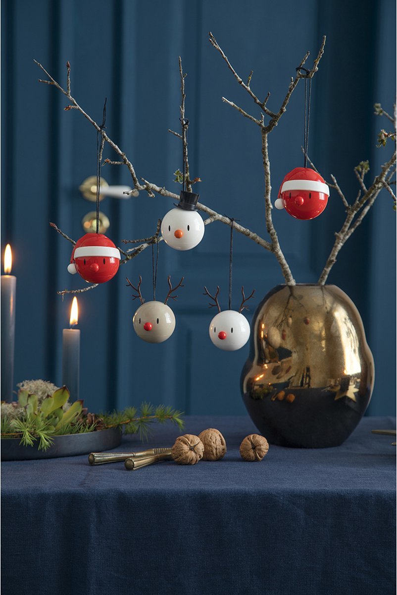 Hoptimist Rendier Ornament 2 stuks Latte - Hoptimist - Accessoire Loods