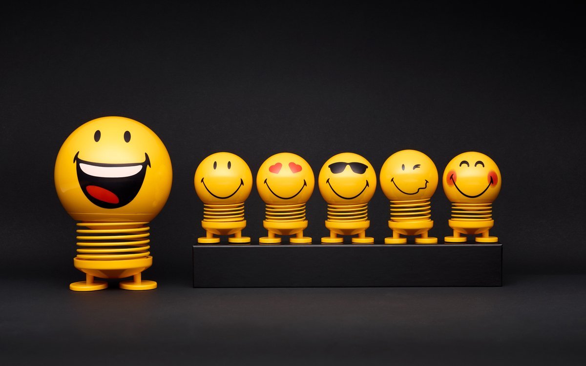 Hoptimist Smiley Love S Geel - Hoptimist - Accessoire Loods