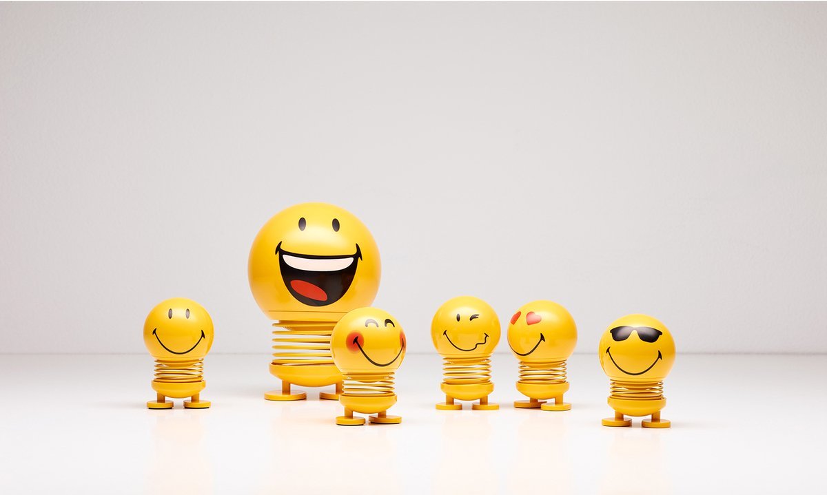Hoptimist Smiley S Geel - Hoptimist - Accessoire Loods
