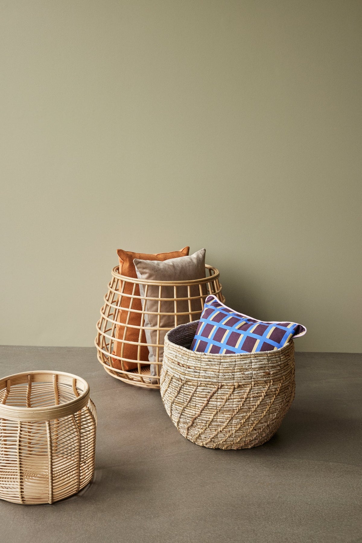 Energy Baskets Large Natural (set of 2) - Hübsch - Accessoire Loods