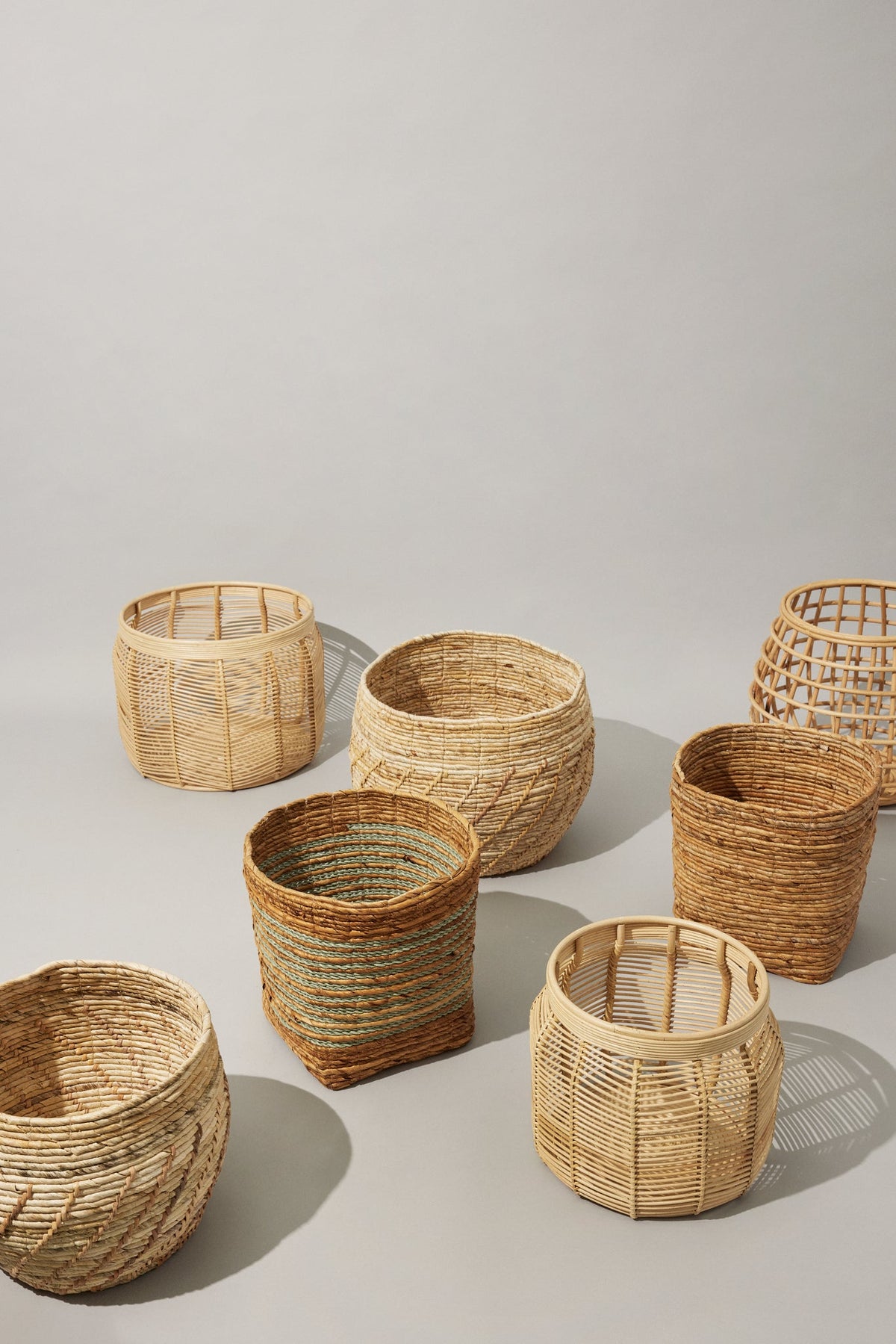 Energy Baskets Large Natural (set of 2) - Hübsch - Accessoire Loods