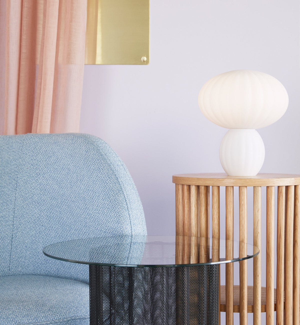Kumu Table Lamp White - Hübsch - Accessoire Loods