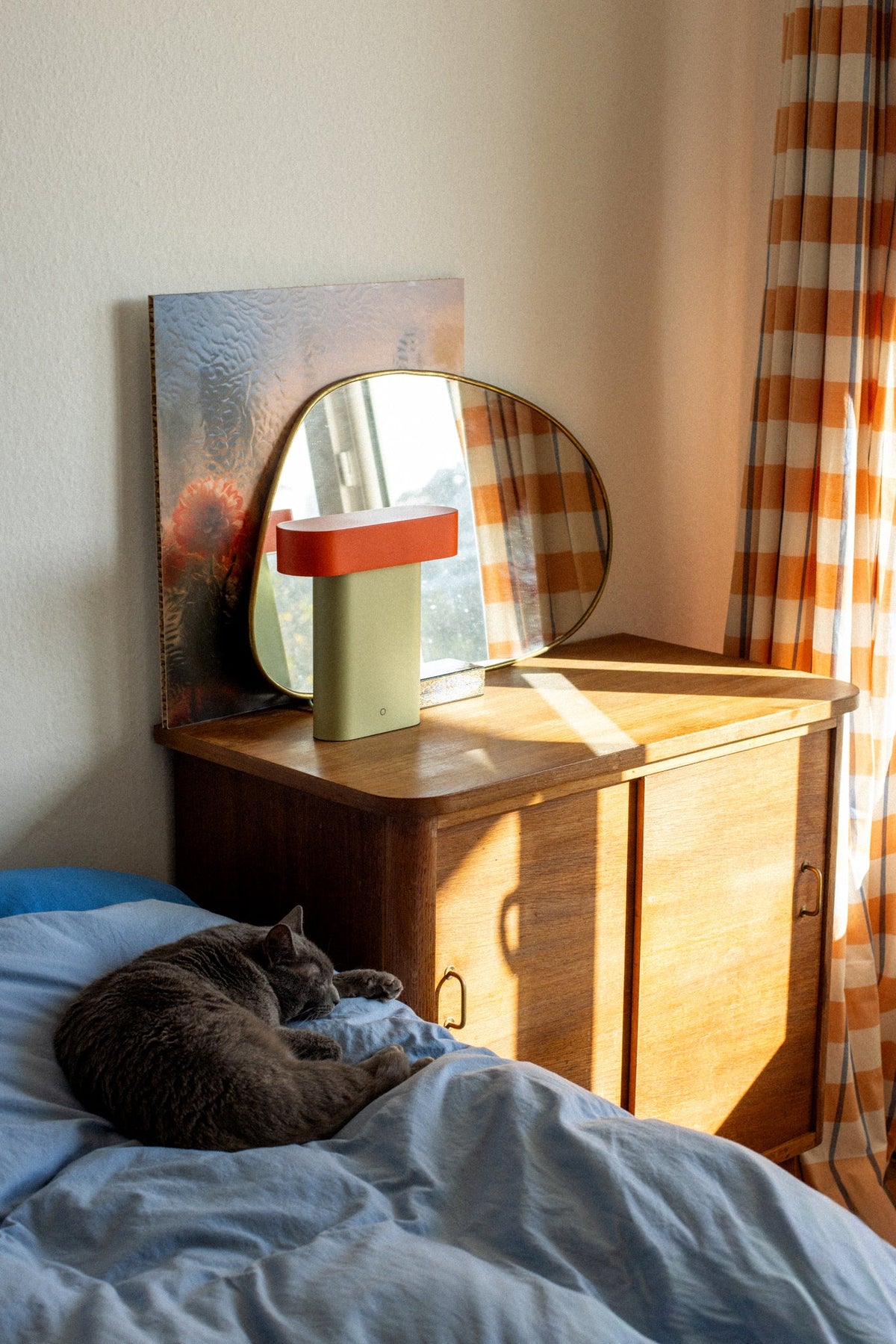 Sleek Table Lamp Green/Red - Hübsch - Accessoire Loods