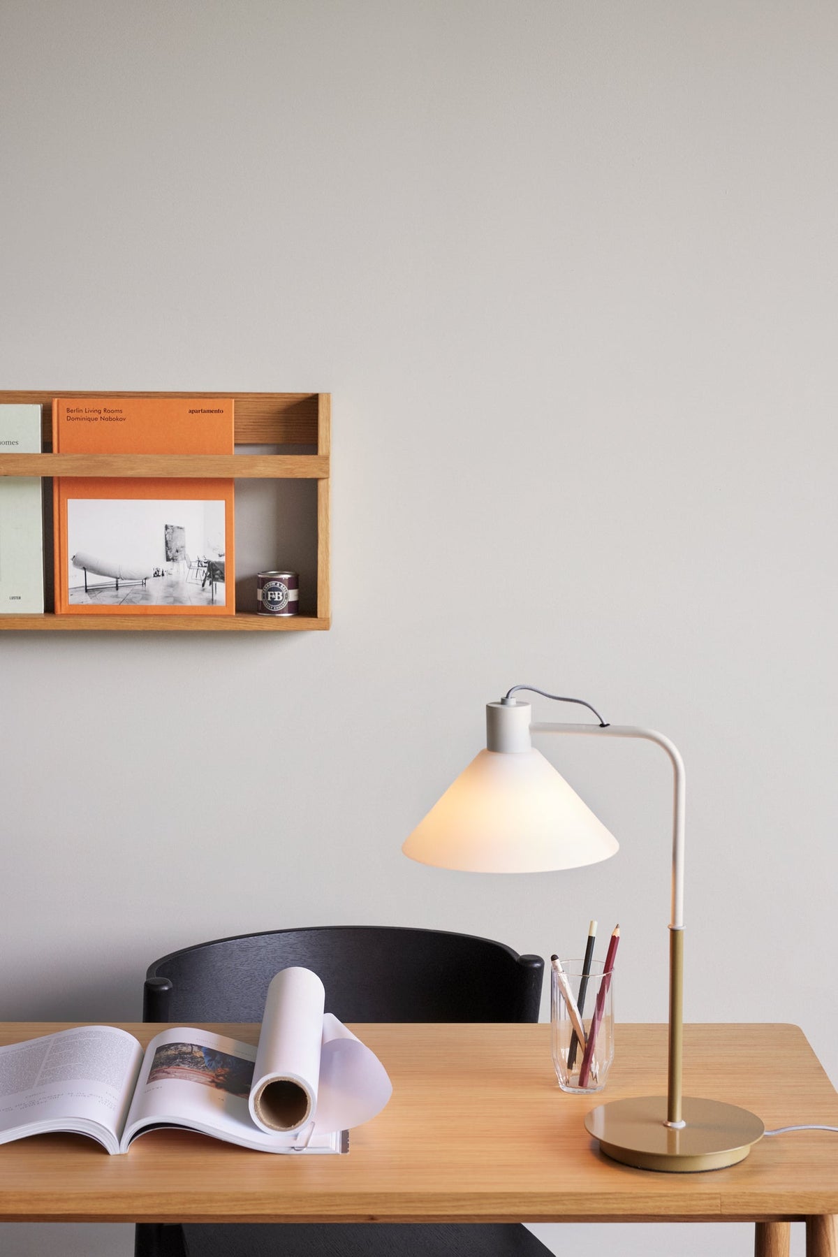 Spot Table Lamp Khaki - Hübsch - Accessoire Loods