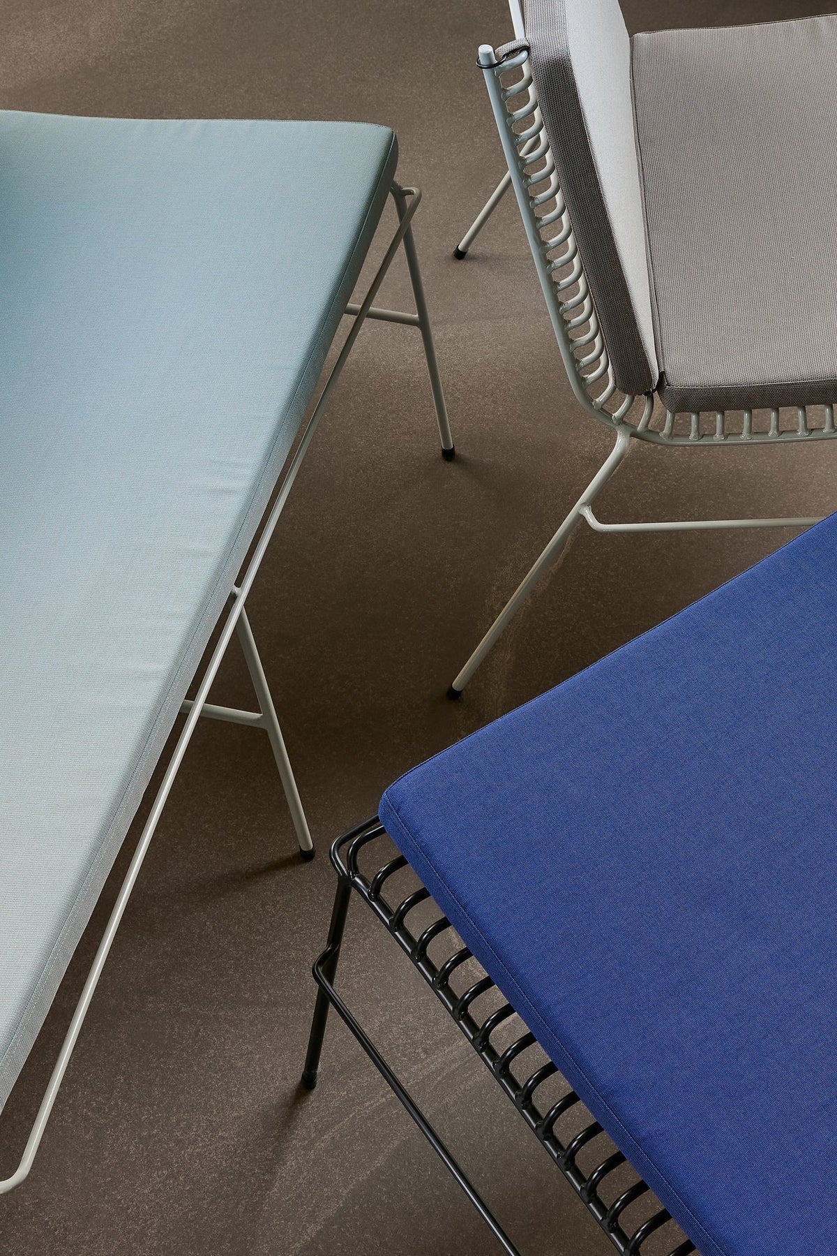 String Cushion Double Dark blue - Hübsch - Accessoire Loods