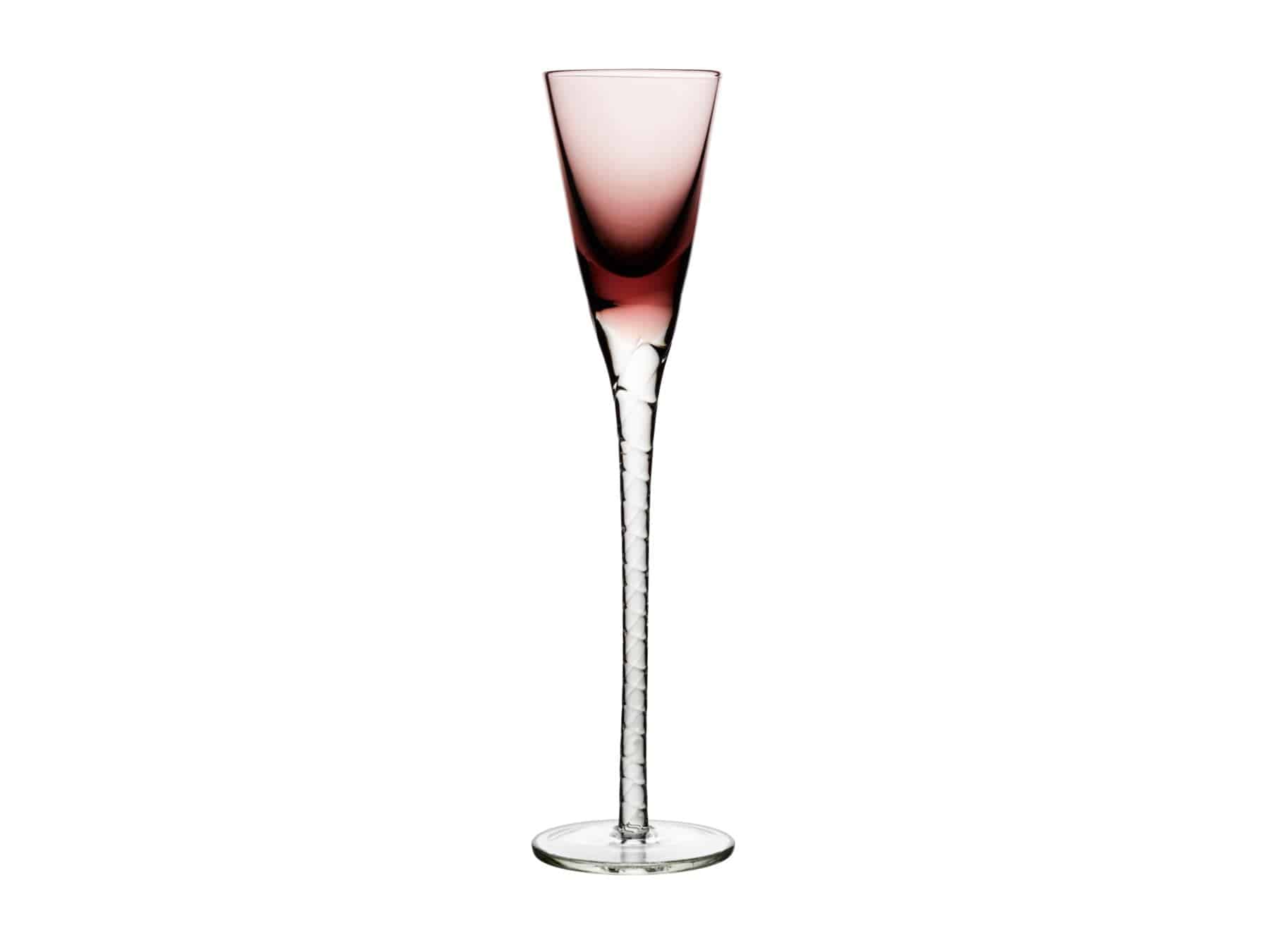 Lyngby Aquavit / borrel / schnaps glas London 18 cm hoog - 5 cl - set van 6 stuks - colour mix - Lyngby Glas - Accessoire Loods