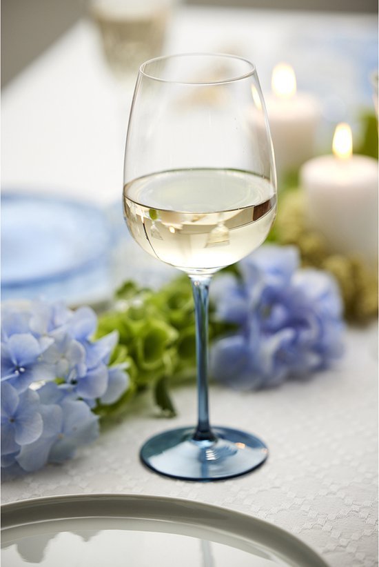 Lyngby Glas Vienna Wijnglas 53 cl 4 st. Blauw - Lyngby Glas - Accessoire Loods