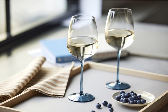 Lyngby Glas Vienna Wijnglas 53 cl 4 st. Blauw - Lyngby Glas - Accessoire Loods